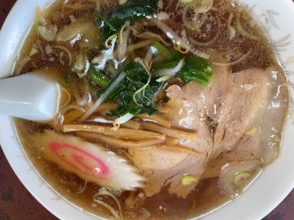 「ラーメン650円（+餃子350円）」@まさみ食堂の写真