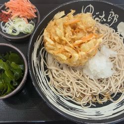 朝そば(鬼おろし)450円わかめCP