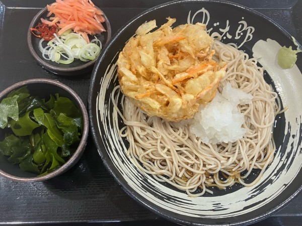 「朝そば(鬼おろし)450円わかめCP」@ゆで太郎 船橋南口店の写真