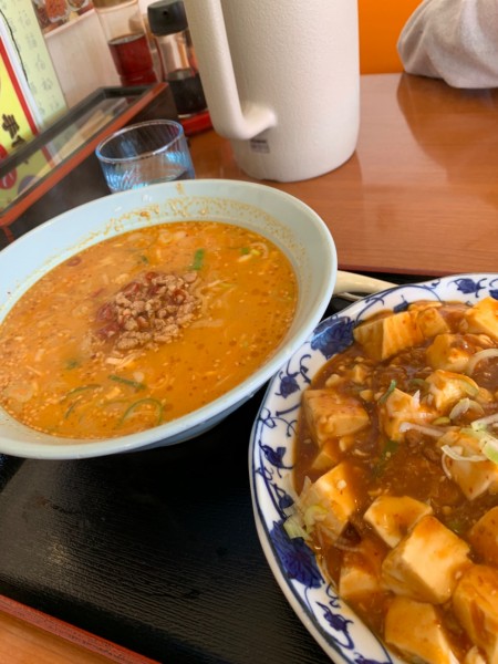 「担々麺＋麻婆飯」@台湾料理 福福 昭和店の写真