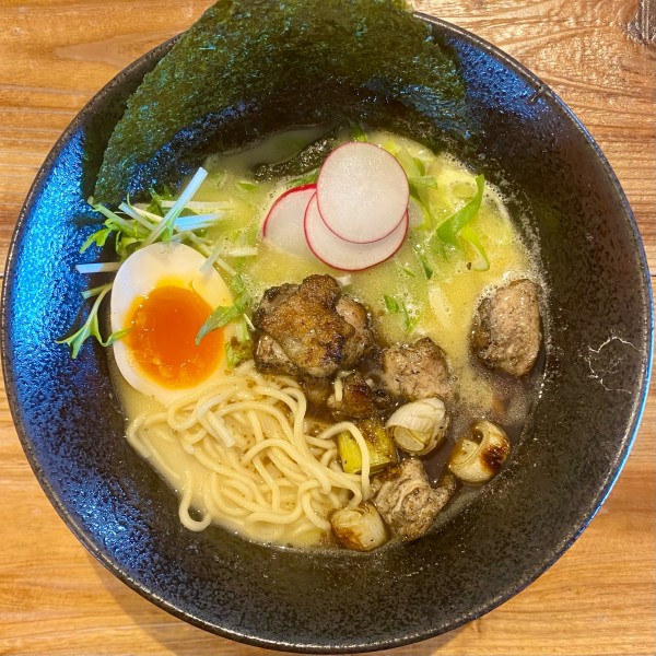 「特製炭焼鶏そば ¥1200円」@鶏そば炭や 常総店の写真