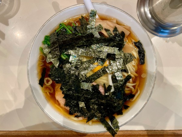 「月見らあめん」@らぁめん ほりうち 本店の写真