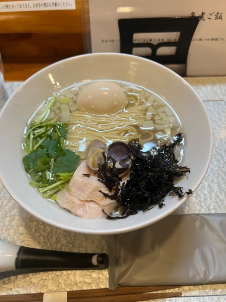 「限定　蜆と浅利の貝出汁白醤油」@ramen rise nijiの写真