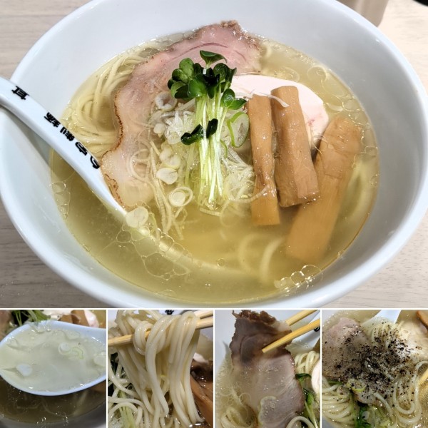 「塩ラーメン　900円」@自家製麺 甚の写真
