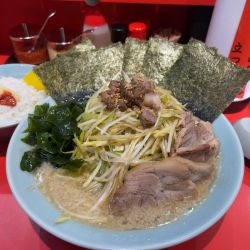 ネギチャーシュー（小）1200円+ネギ増量+海苔（サービス券使用