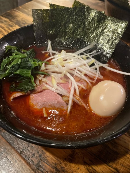 「【限定ラーメン】赤ラーメン」@家系ラーメン クックらの写真