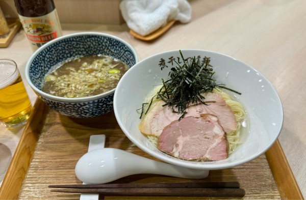 「【限定】鯖節×煮干し×鰹節の昆布水つけそば¥1100」@煮干しつけ麺 宮元の写真