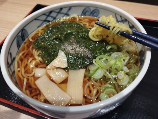 「ぎばさラーメン(720)」@駅そば しらかみ庵の写真
