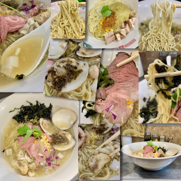 「【限定】真鯛とハマグリの塩そば＋アサリの和え玉」@麺丼Dining 夢者の写真