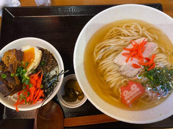 「そば丼セット 890円」@沖縄そば かんから食堂の写真