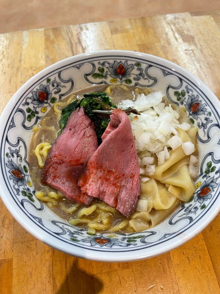 「すごい煮干味玉ラーメン大盛」@ビーフキッチンスタンド 新橋店の写真