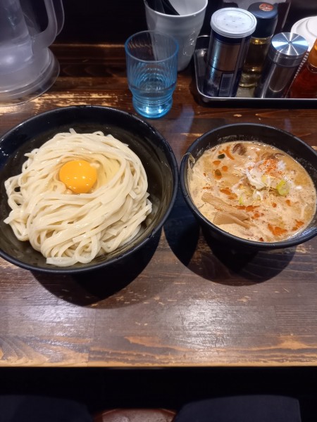 「卵かけつけ麺大盛り￥1000」@麺や 蒼 AOIの写真