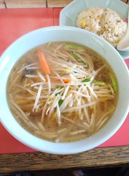 「半チャーハン・モヤシソバセット」@中華料理 一竜の写真