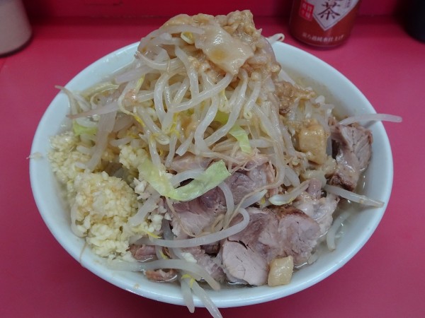 「小ラーメン（900円）ヤサイニンニクアブラ」@ラーメン二郎 小岩店の写真