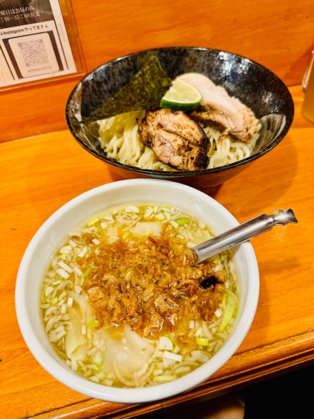 「特製コク塩つけ麺【1250円】」@中華そば はな田の写真