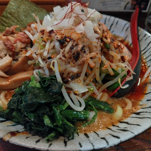 「たまご麺850きざみチャーシュー100」@麺屋 龍神の写真