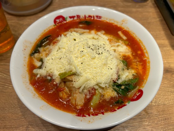 「太陽のチーズラーメン」@太陽のトマト麺 豊洲店の写真