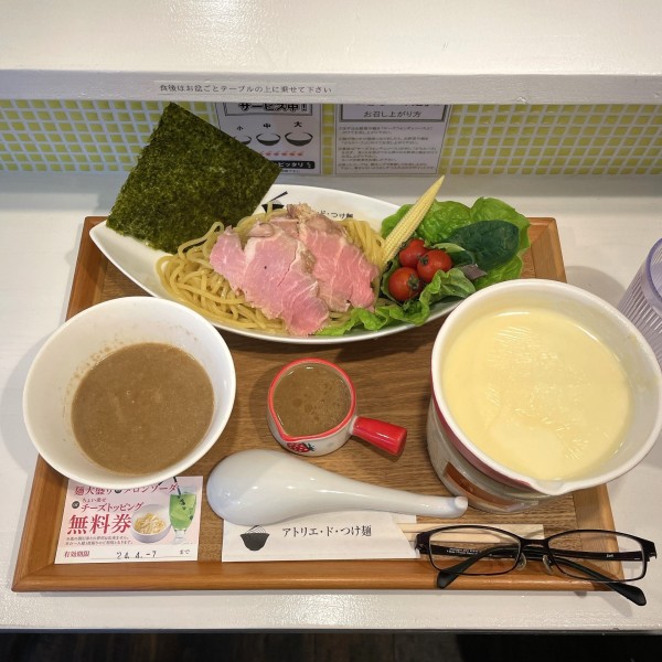 「チーズフォンデュ＆どろスープつけ麺」@アトリエ・ド・つけ麺の写真