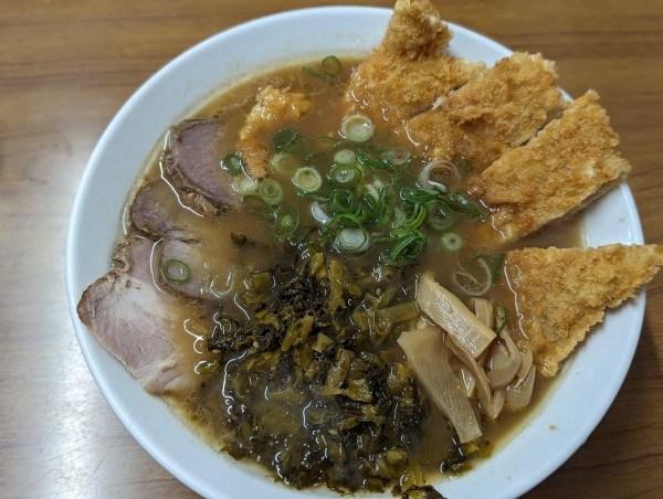 「勝ツそば高菜トッピング」@浅月 本店の写真