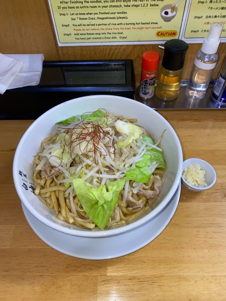 「三段バラ麺大盛¥1,090円(限定)」@麺屋 白神の写真