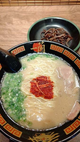 「ラーメン　きくらげ　1110円」@一蘭 前橋インター店の写真