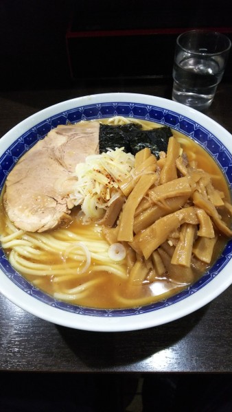 「塩ラーメン中盛メンマ」@中華そば べんてんの写真