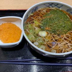 ぎばさそば660＋コロッケ70＝730円