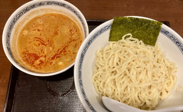 「辛いつけめん　坦坦つけめん風　850円」@つけめん処 けんみんの写真