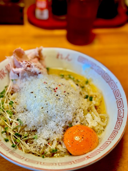 「ペコリーノロマーノまぜそば 1,000円」@豚骨らーめん れんの写真