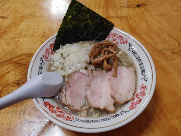 「背脂煮干中華　和え玉　800+200円」@福島屋の写真