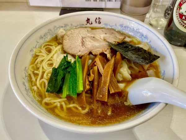 「キリンクラシックラガー ＋ 焼売 → ワンタンメン」@中華そば 丸信の写真