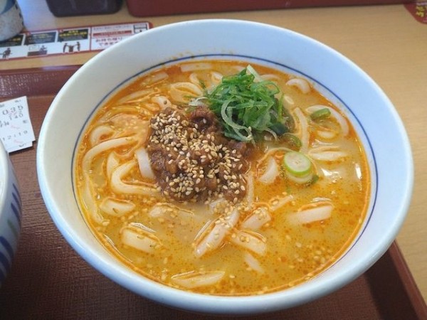 「坦々うどん」@なか卯 京都八条口店の写真