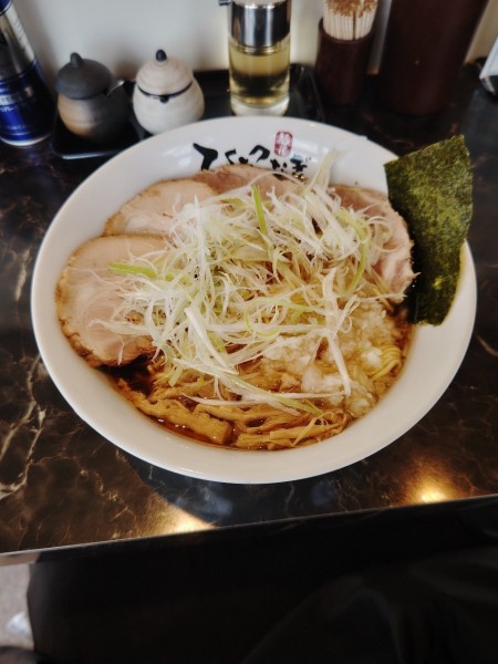 「ネギチャーシューメン(大盛)(950+100円)」@麺屋 ひとつなぎの写真