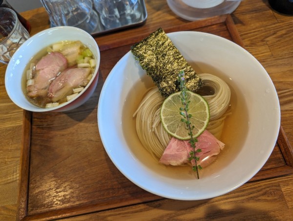 「昆布水つけめん 塩（大）」@YOKOKURA STOREHOUSEの写真