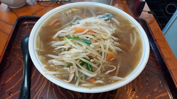 「もやしそば 700円」@おそば まるか家の写真