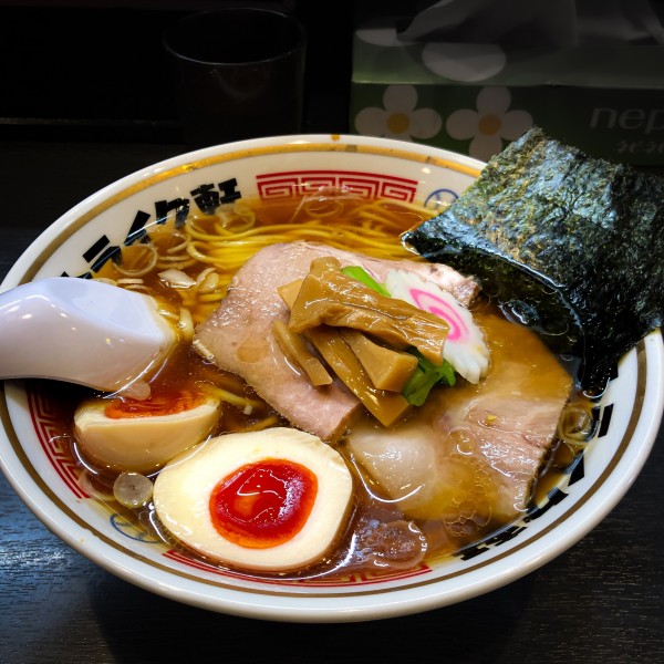 「ストレート(味玉)」@ストライク軒の写真