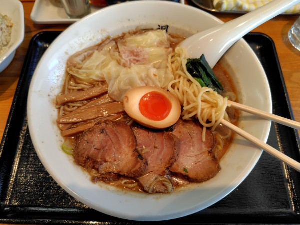 「いぶきそば 小(硬め)·チャーハン 小·長ねぎ」@中華そば 一颯の写真