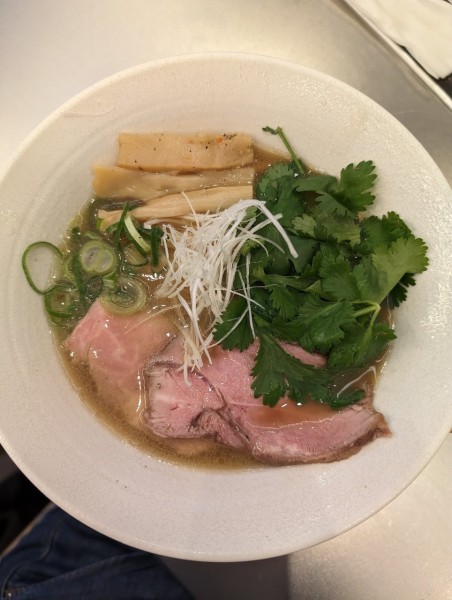 「レモンサワー ＋ パクチーラムそば」@ラムそば専門店 一誠の写真