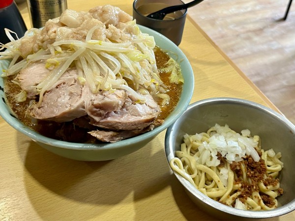 「限定 エビーレン  トドメ玉」@ラーメン二郎 八王子野猿街道店2の写真