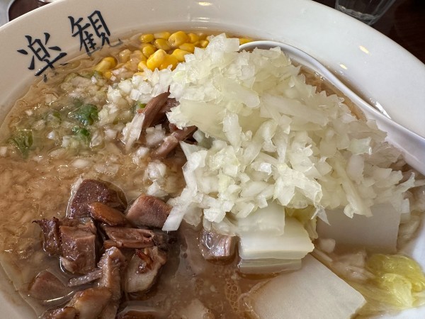 「冬季限定みそらーめん990円＋ねぎトッピング150円」@楽観 武蔵小山の写真