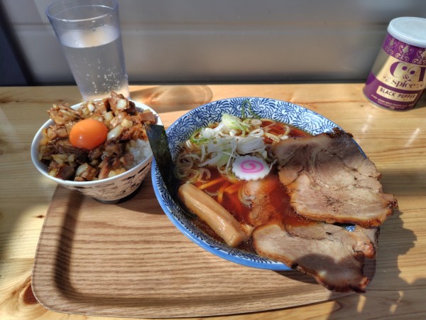 「akkeyラーメン＋チャーシュー丼」@Akkeyラーメンの写真