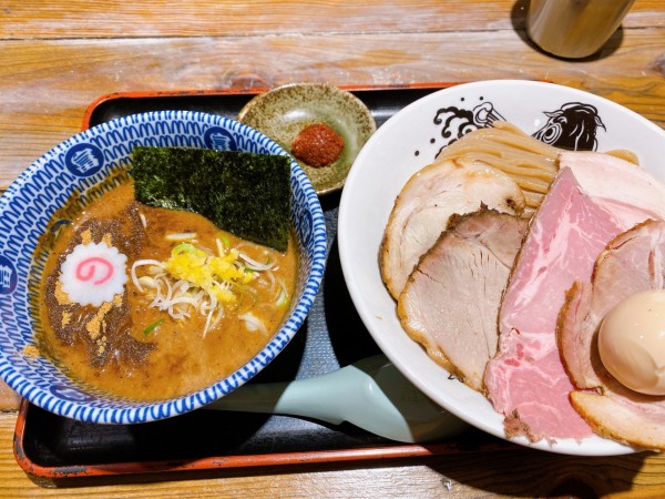 「つけ麺 生七味 獄炎地獄」@舎鈴 シャポー本八幡店の写真