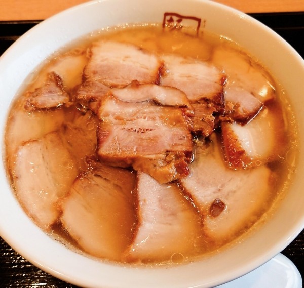 「塩味の焼豚ラーメン＋餃子３個」@喜多方ラーメン坂内 取手店の写真