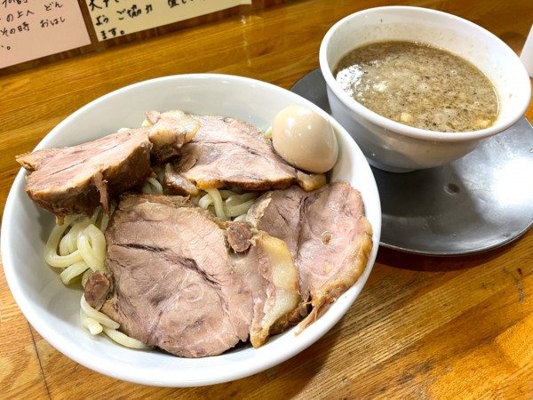 「【限定】背脂生姜玉葱醤油つけそば 大」@中華そば136の写真