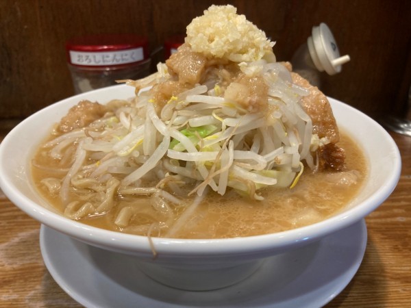 「ニンニク背脂G系らーめん990円 (麺大盛150円)」@麺や天鳳 方南町店の写真