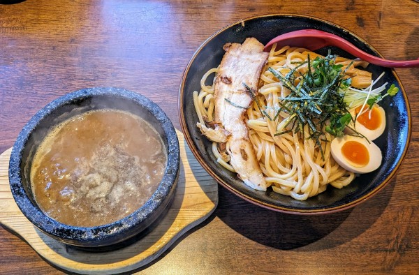 「濃厚つけ麺(大盛り)」@濃厚つけ麺 みやこ家 宇都宮店の写真