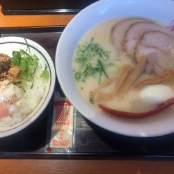 白ラーメン チャーシュー飯