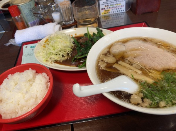 「ラーメンセット レバニラ 1000円」@尾道ラーメン とんちんかんの写真