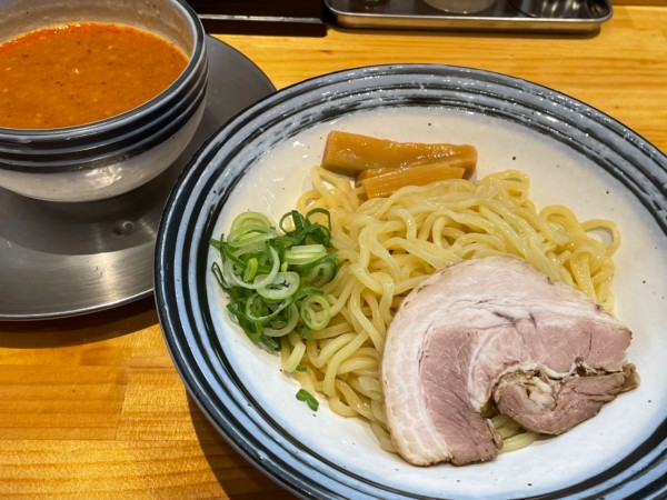 「えび辛つけめん　￥１０５０」@鶏そば ぶんろくの写真