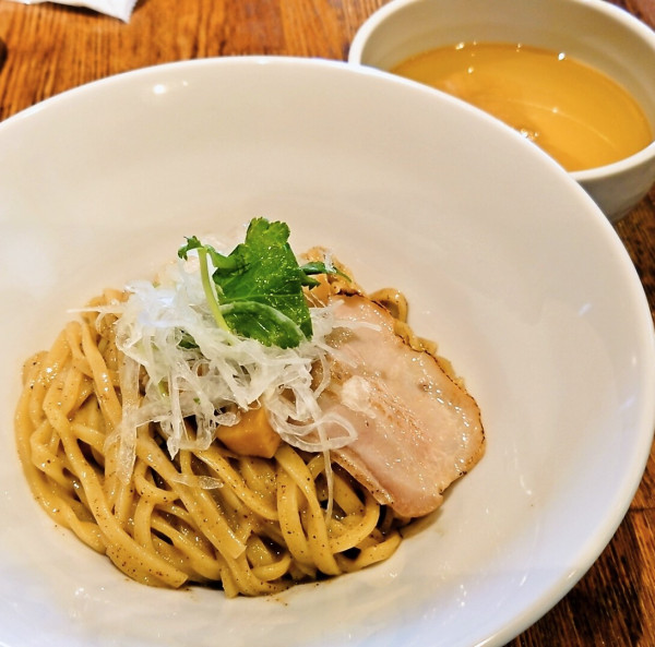 「塩つけ麺＋チャーシュー丼」@セキレイ 〜NIBOSHI no D5〜の写真